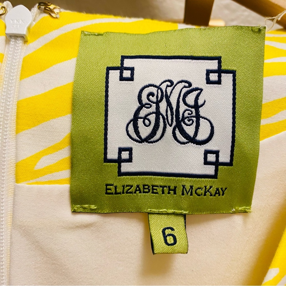 Elizabeth McKay Yellow Zebra Print Madeline Dress - Picture 5 of 7